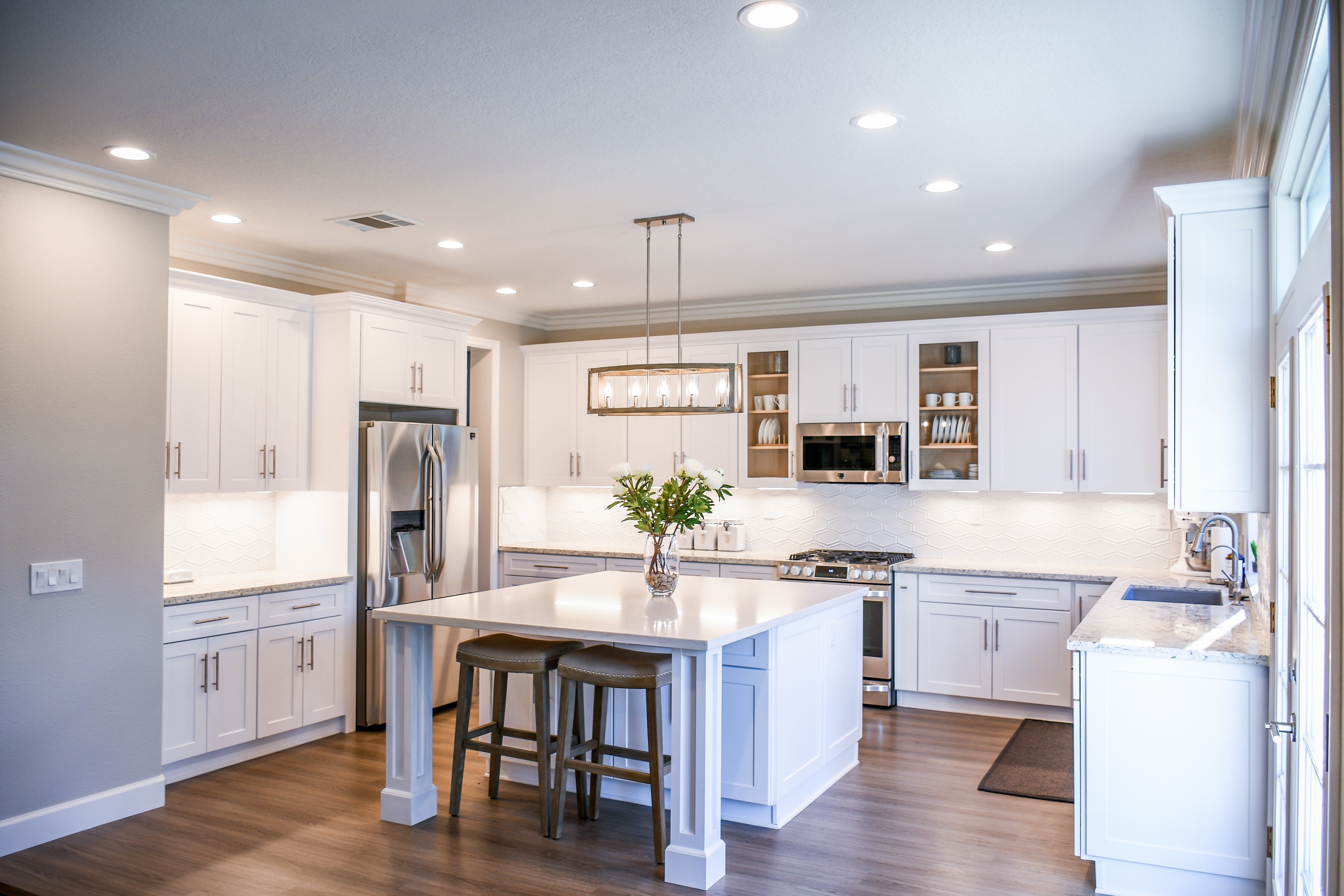 kitchen polished concrete